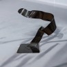 sculpture abstraite gris noir