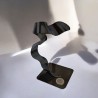 sculpture abstraite gris noir