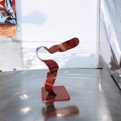 sculpture abstraite cuivre