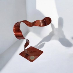 sculpture abstraite cuivre