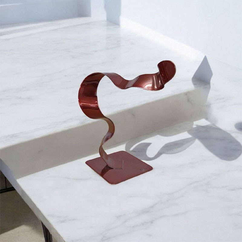 sculpture abstraite cuivre