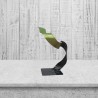 sculpture abstraite vert et noir