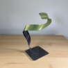 sculpture abstraite vert et noir