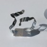 sculpture abstraite métal chrome et noir