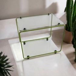 table d'appoint métal plexiglas