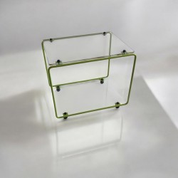 table d'appoint métal plexiglas