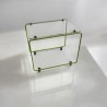 table d'appoint métal plexiglas