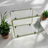 table d'appoint métal plexiglas