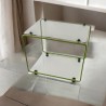 table d'appoint métal plexiglas
