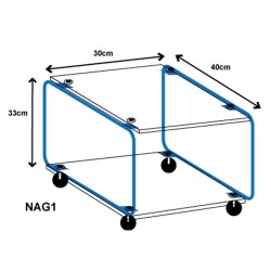 étagère modulable plexiglas et métal simple