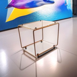 présentoir modulable métal et plexiglas