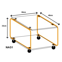 présentoir modulable métal et plexiglas