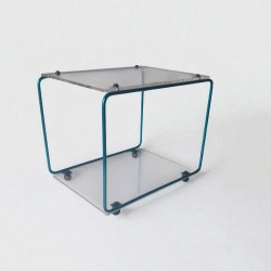 mobilier modulable en métal et plexiglas