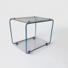 mobilier modulable en métal et plexiglas