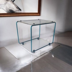 mobilier modulable en métal et plexiglas
