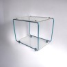 mobilier modulable en métal et plexiglas