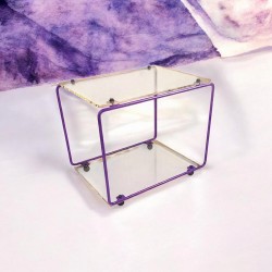 mobilier modulable en métal et plexiglas
