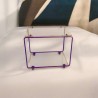 mobilier modulable en métal et plexiglas