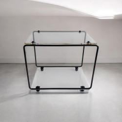 étagère modulable métal et plexiglas