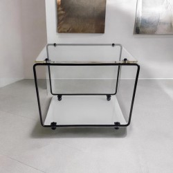 étagère modulable métal et plexiglas