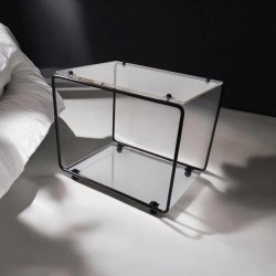 étagère modulable métal et plexiglas