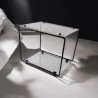 étagère modulable métal et plexiglas