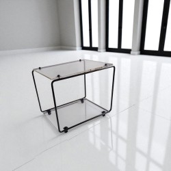 étagère modulable métal et plexiglas
