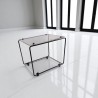 étagère modulable métal et plexiglas