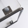 Petite étagère modulable design artisanale crée et fabriquée en France, plexiglas et métal peint anthracite