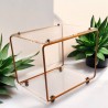 présentoir modulable métal et plexiglas