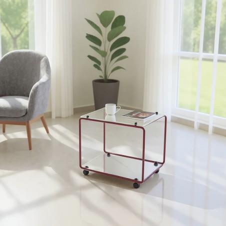 table d'appoint plexiglas