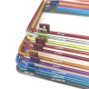 couleurs double étagère colonne plexiglas et métal