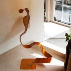 sculpture cobra métal