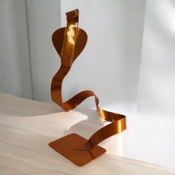 sculpture cobra métal