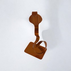 sculpture abstraite cobra orange