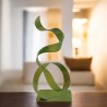 sculpture abstraite vert anis