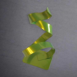 sculpture abstraite vert anis