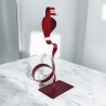 sculpture cobra stylisé rouge