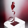 sculpture cobra stylisé rouge