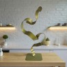 sculpture abstraite vert anis