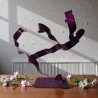 sculpture abstraite métal violet