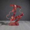 sculpture abstraite cuivre