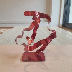 sculpture abstraite cuivre