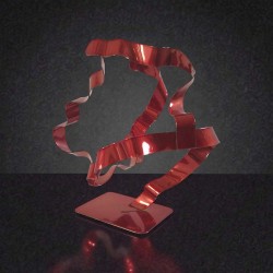 sculpture abstraite cuivre