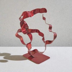 sculpture abstraite cuivre