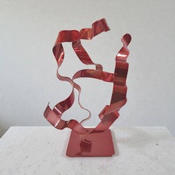sculpture abstraite cuivre