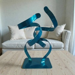 sculpture abstraite en métal