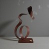sculpture abstraite rouille