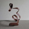sculpture abstraite rouille