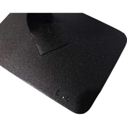 Création sculpture abstraite en métal NaguraDesign, lame de métal en acier couleur noir pailleté, sculpture moderne.